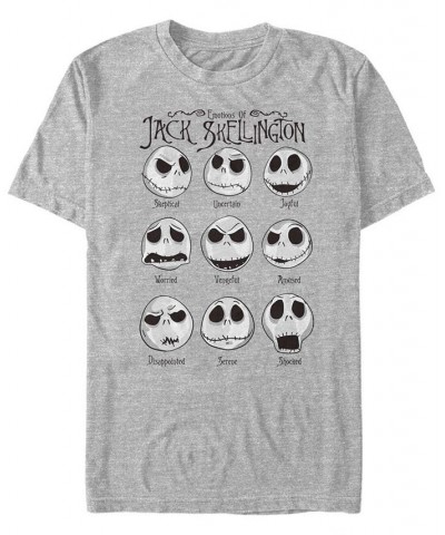 Men's Jack Emotions Short Sleeve T-Shirt Gray $20.99 T-Shirts