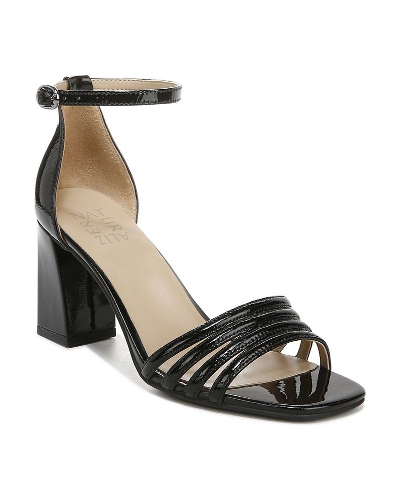 Thena Ankle Strap Sandals Black $58.05 Shoes