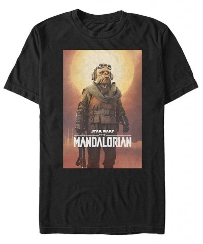 Star Wars The Mandalorian Kuiil Character Poster Short Sleeve Men's T-shirt Black $14.00 T-Shirts