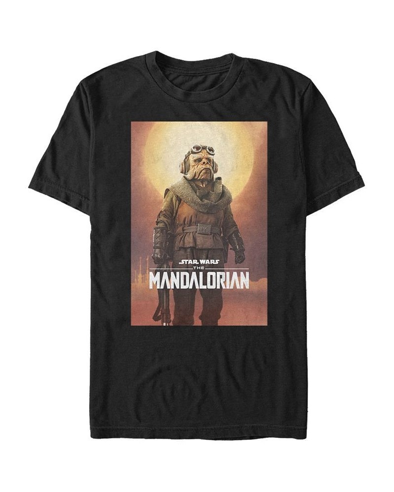 Star Wars The Mandalorian Kuiil Character Poster Short Sleeve Men's T-shirt Black $14.00 T-Shirts