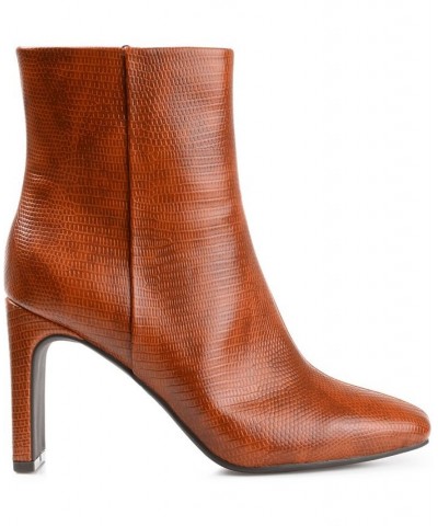 Women's Sarla Textured Bootie PD04 $49.50 Shoes