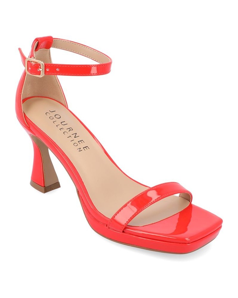 Women's Jeanne Platform Heel Red $46.00 Shoes