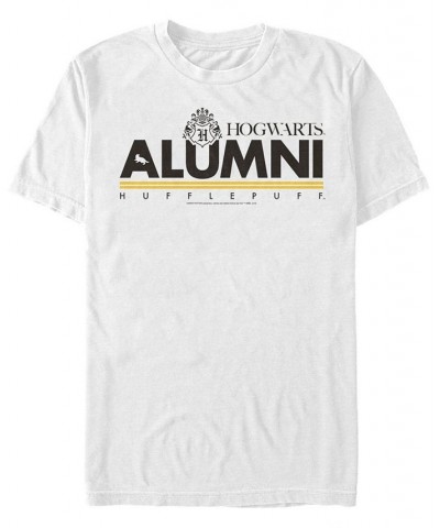 Men's Alumni Hufflepuff Short Sleeve Crew T-shirt White $20.29 T-Shirts