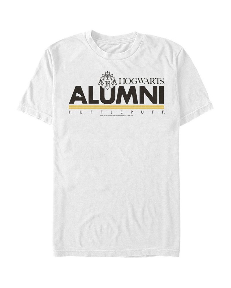 Men's Alumni Hufflepuff Short Sleeve Crew T-shirt White $20.29 T-Shirts